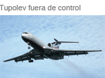 Tupolev Tu-154 fuera de control