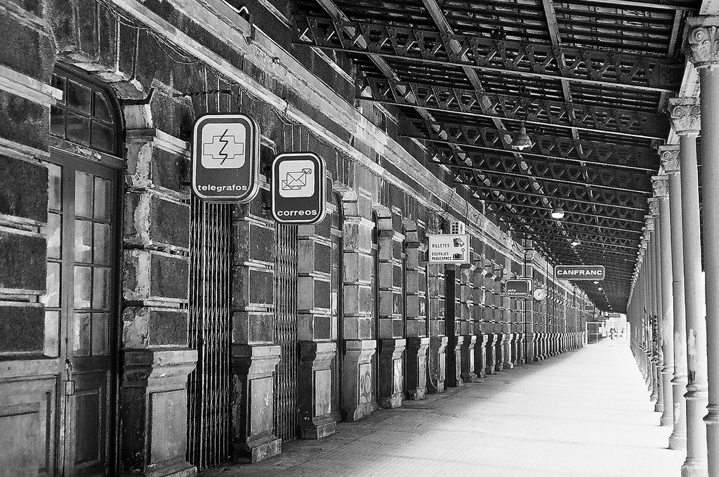Andén de la Estación de Canfranc. Manel Escalada