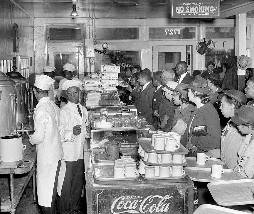 Happy News Cafe. Washington, 1937. Biblioteca del Congreso