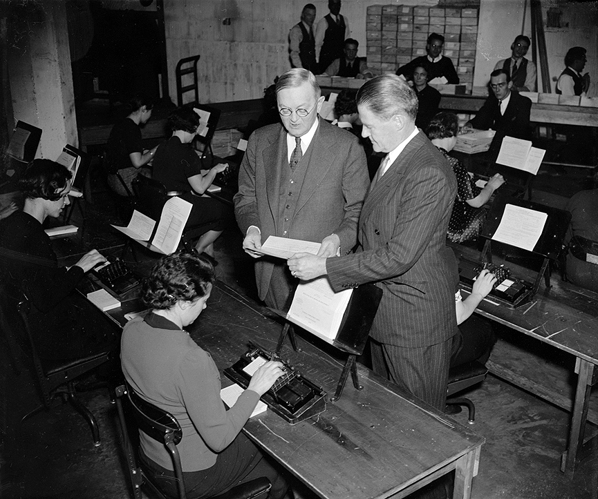 Censo de desempleo. Washington, 1937. Biblioteca del Congreso