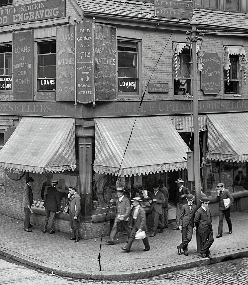 Old Corner Bookstore. Shorpy