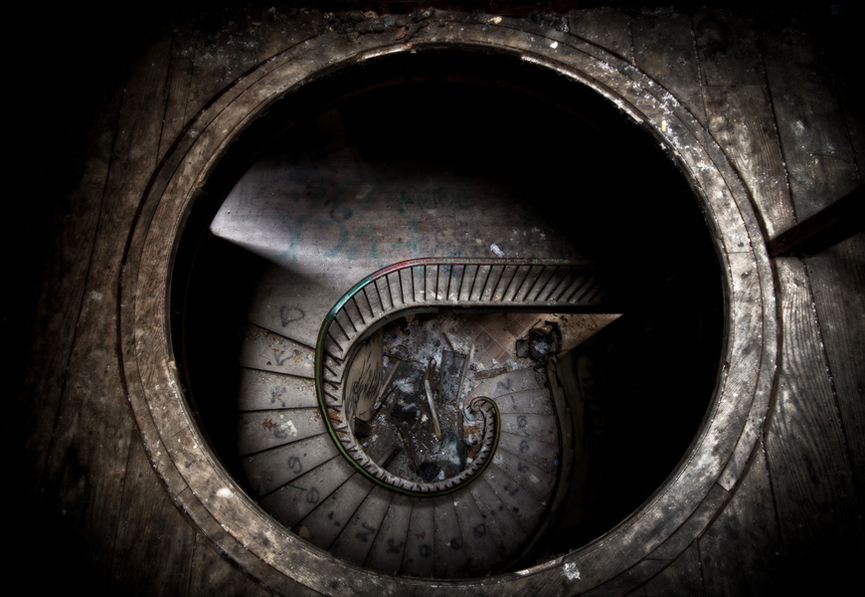 La imponente escalera de la Mansion Shattuck en Long Island. Marzena Grabczynska