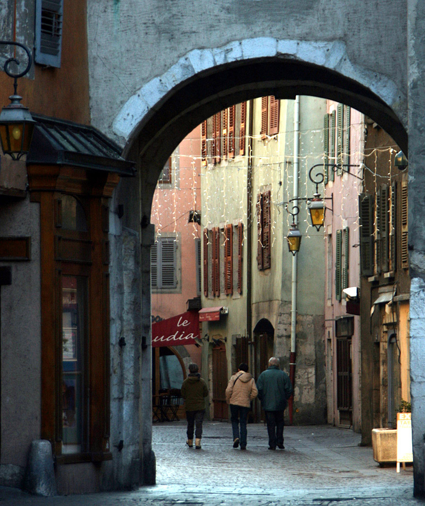 Uno de los arcos de Annecy. Claudia Castro