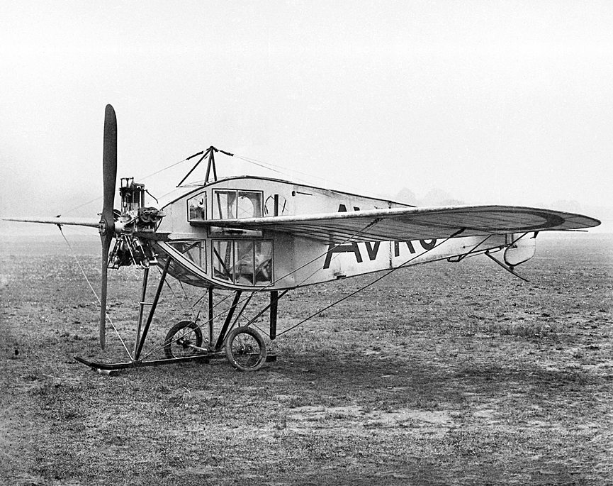 AVRO Type F, diseñado por Alliott Verdon Roe, 1912. Verdon-Roe