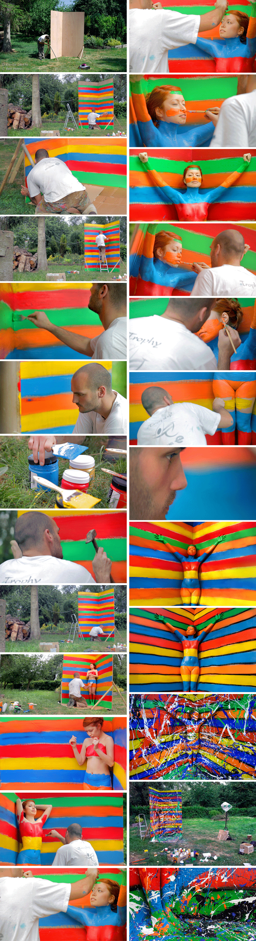 Haciendo Carne y Acrilico © Ben Heine