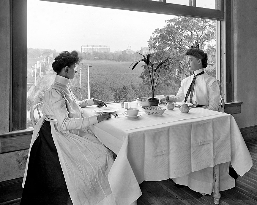 Restaurante para mujeres en National Cash Register, Dayton. Biblioteca del Congreso