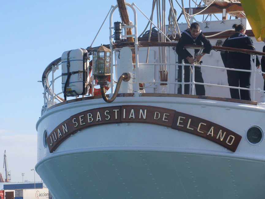 La popa del Buque Escuela. Jose