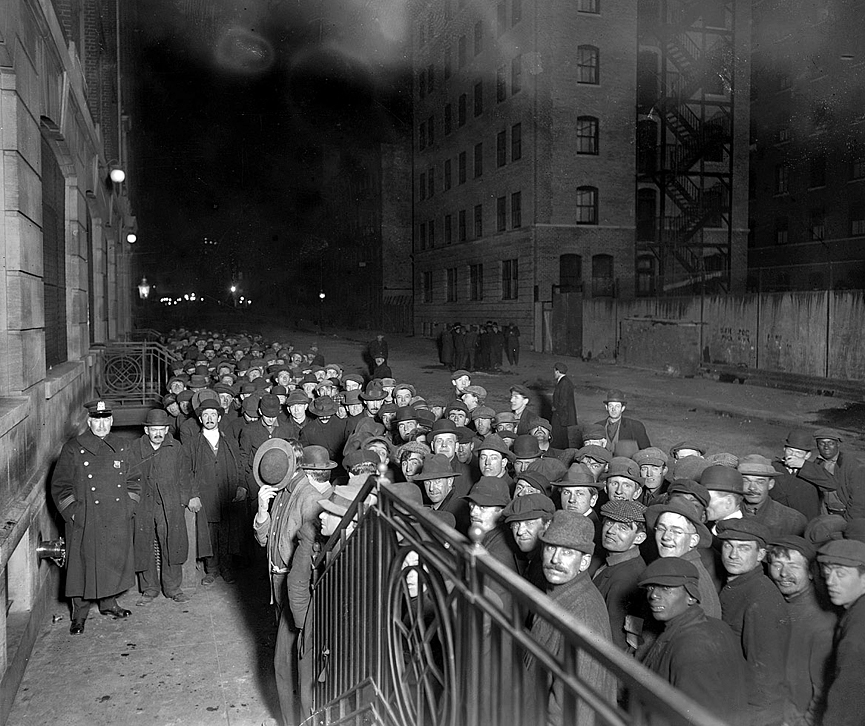 New York Municipal Lodging House, 1915. Bain News Service, Librería del Congreso