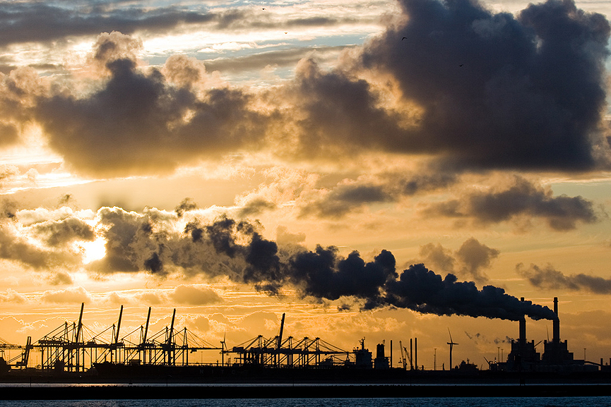 Puesta de sol, Holanda. Victor Borst