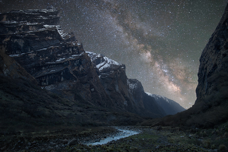 Vía Láctea, Himalaya. Anton Jankovoy