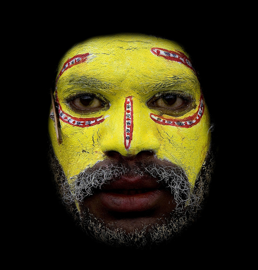 Guerrero Huli Papua Nueva Guinea. Eric Lafforgue