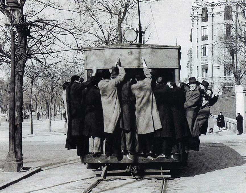 Tranvía de la línea Sol Chamartín. 1941