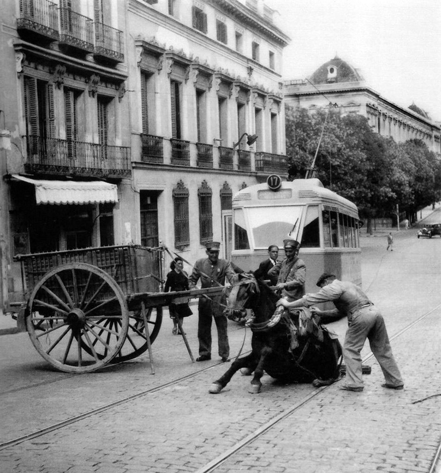 Tranvía de la línea 17. 1952