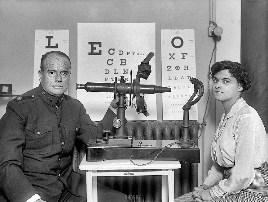 Examen ocular, 1916. Biblioteca del Congreso