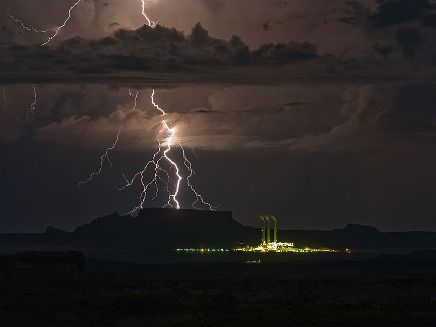 Tormenta en la frontera entre Utah y Arizona. David Rankin
